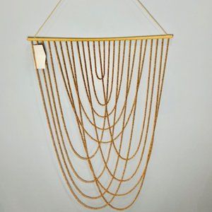 FINCH WOOD BEADED WALL DECOR